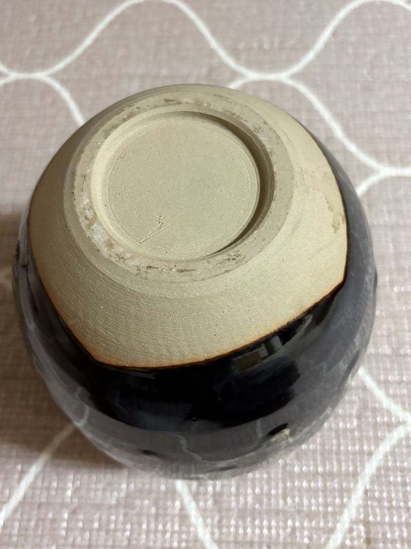 天目 茶壷 定一 【 飾り壺 飾壺 】