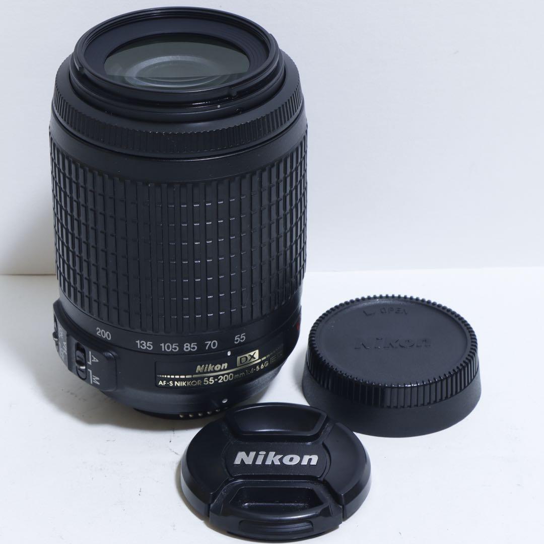 ニコン Nikon AF-S 55-200mm VR☆手振れ補正付き☆望遠レンズ
