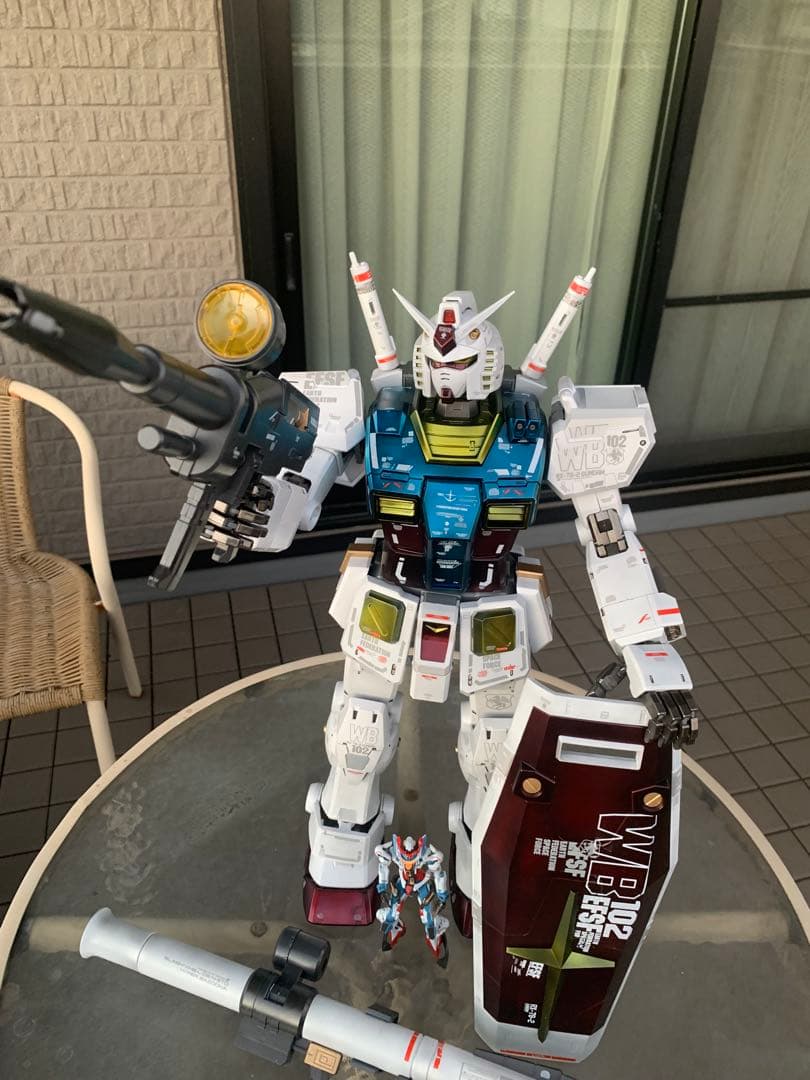 メガサイズ、1/35 ガンダム RX-78-2 海外製（方大競）全塗装。出品。