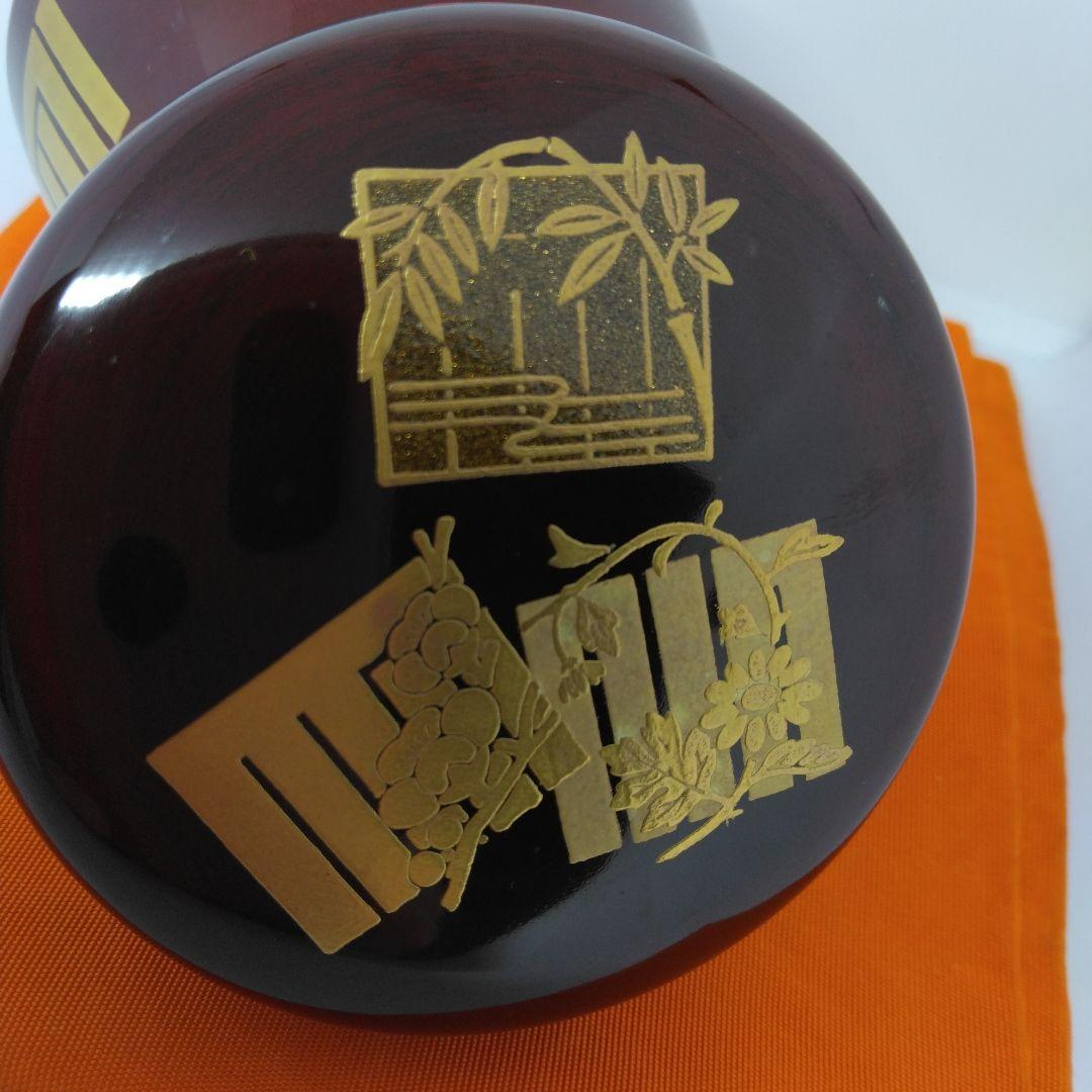 草花源氏香 溜塗 中棗 なつめ 宗香作 茶器 共箱 茶道具