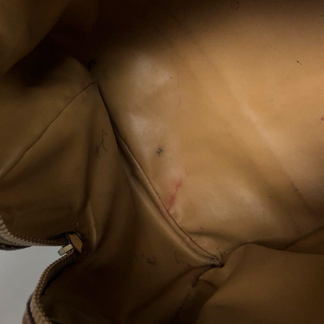 CELINE マカダム ハンドバッグブラウン