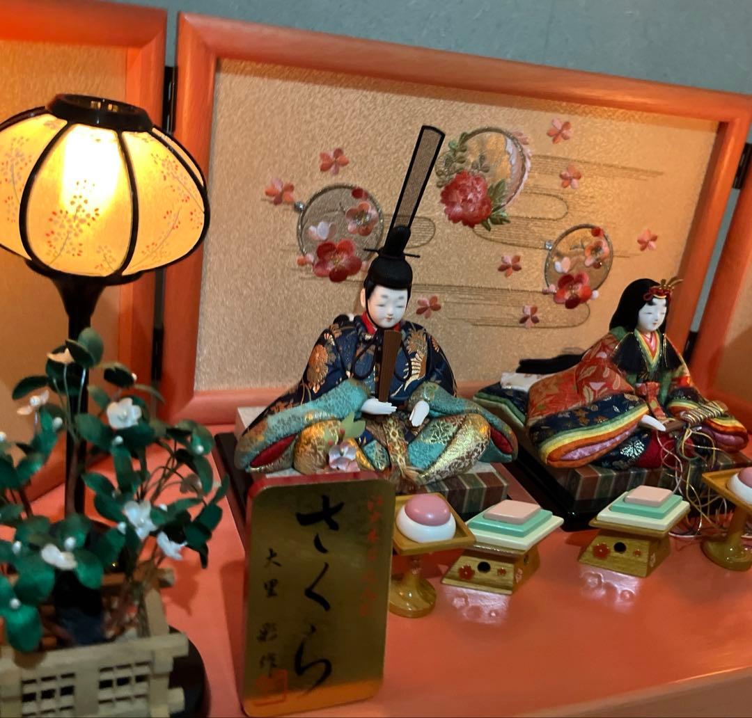 雛人形　木目込み　親王飾り
