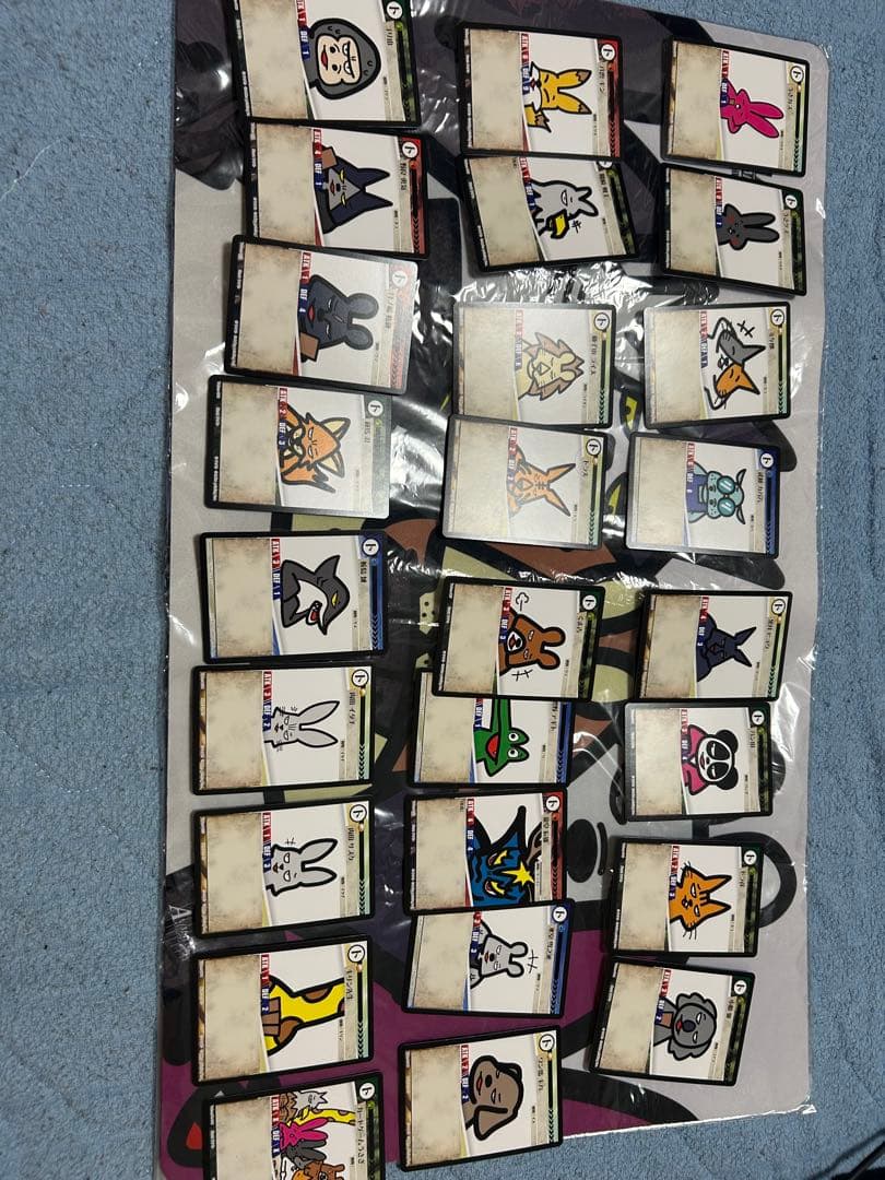 アニマルカードゲーム 完全未開封シュリンク デッキ、プレイマット、トークンコンプ