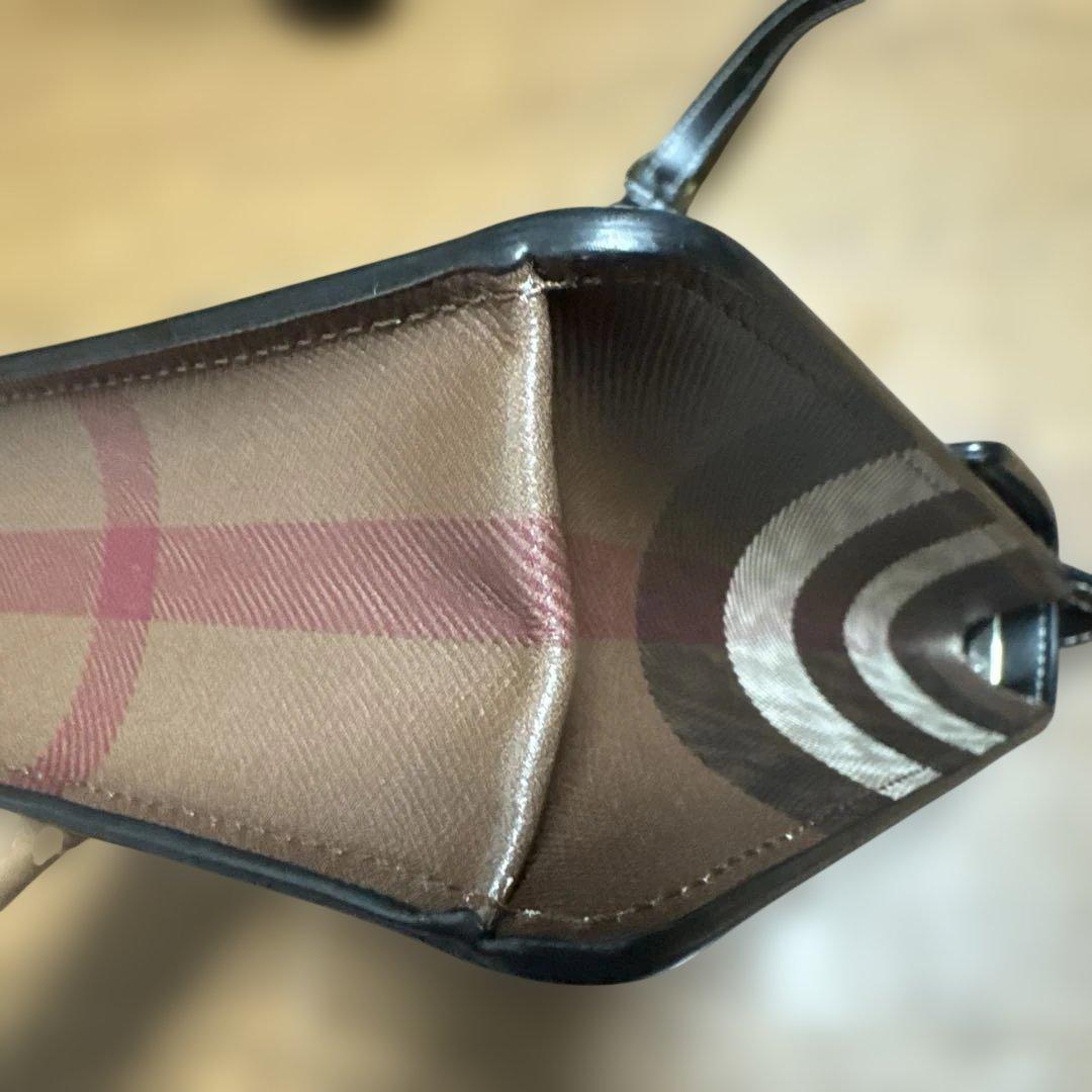 s*i様 Burberry チェック柄 ショルダーバッグ　TB