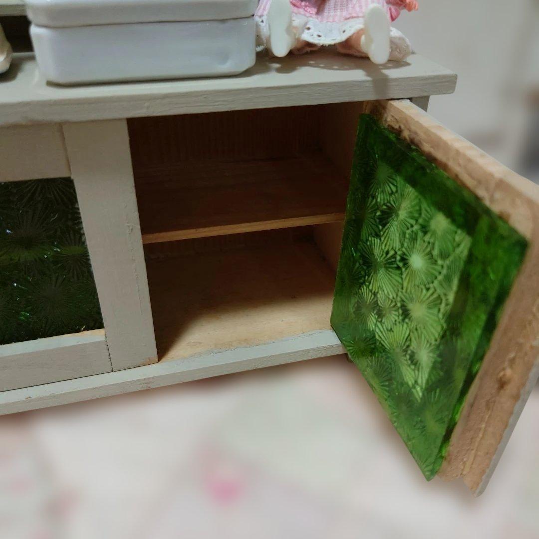 ドイツ、アンティーク、ドールハウス、ミニチュア、棚