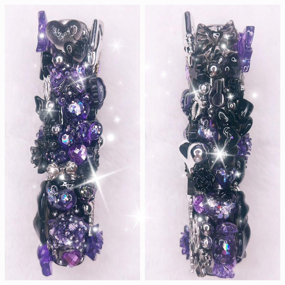 地雷量産型iQOSイルマワンデコケースパープルラメNo.251