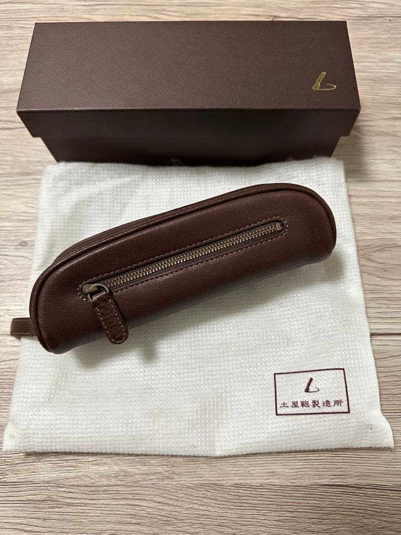 土屋鞄 トーンオイルヌメ オーバルペンケース