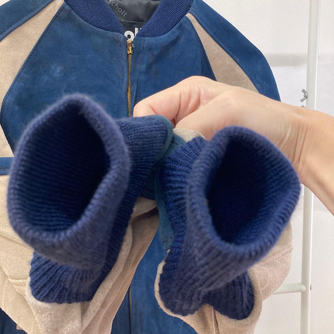 【希少】 Schott スエードレザー スタジャン デッドストック 42 サイズ