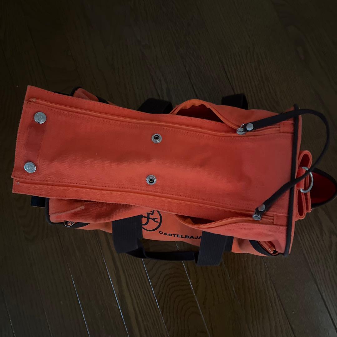 CASTELBAJAC キャリーバッグ オレンジ 犬用品 ペットキャリーバッグ