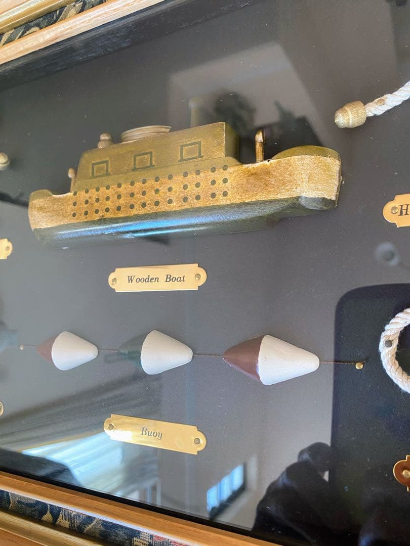 マリンロープ 結び 標本 額入り マリン 船舶 ヴィンテージ風 インテリア