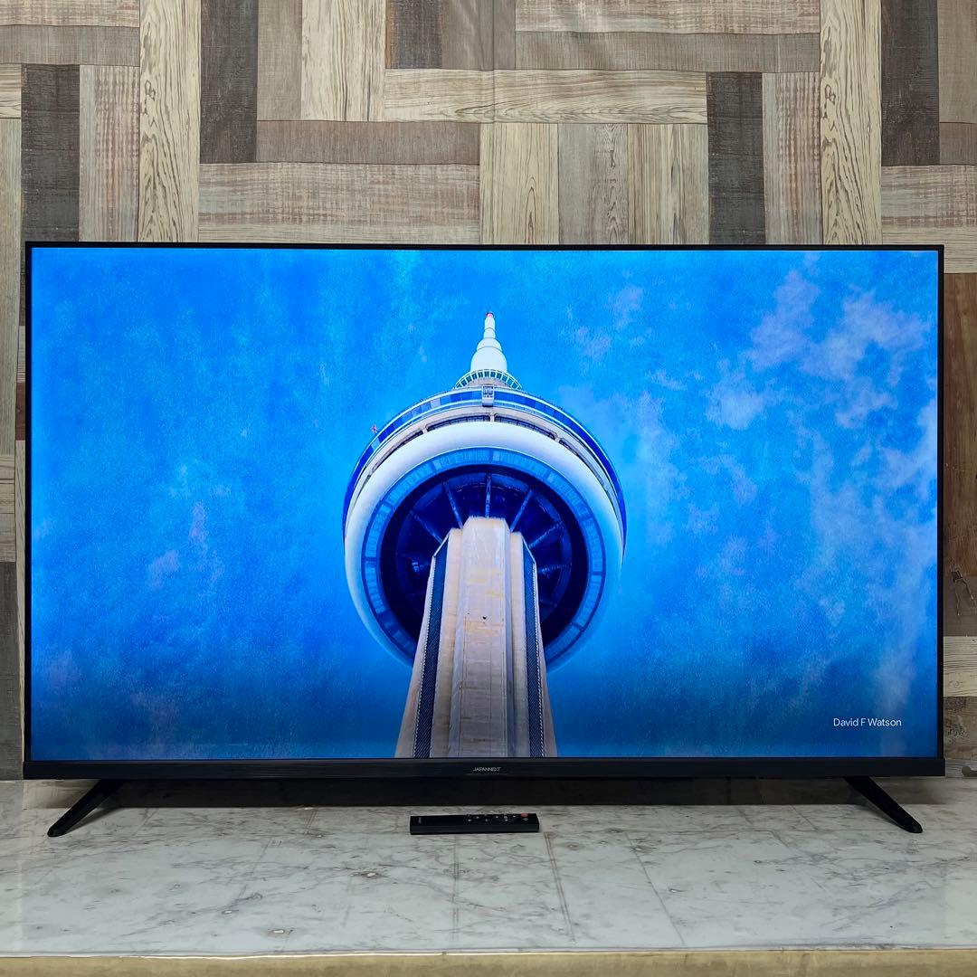 即日受渡❣️全国送料込昨年購入ジャパンネクスト50型4Kモニタースピーカーリモ付