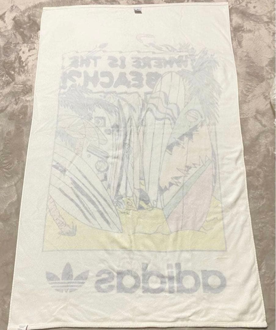 希少　廃盤品　adidas Originals 大判ビーチタオル アディダス