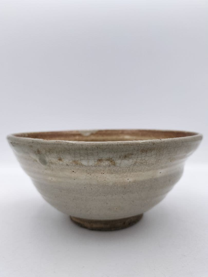 c392　茶碗 出雲楽山焼 10代長岡空處 木箱 茶道具　古物