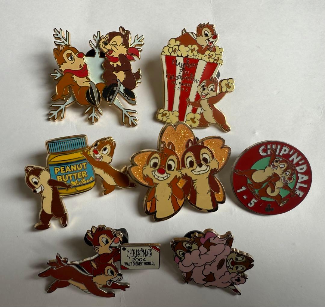 チップとデール ピンバッジ　7セット