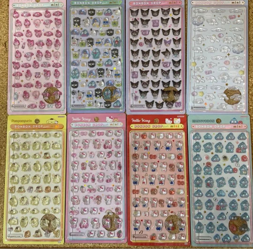 ボンボンドロップシール　サンリオ　第二弾　8点セット　正規品