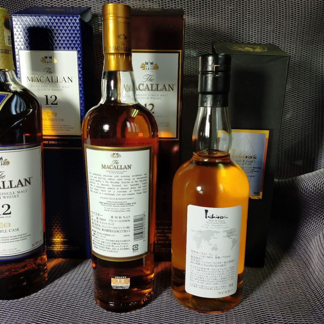 マッカラン12年 旧ボトル　他イチローズ モルト　合計4本