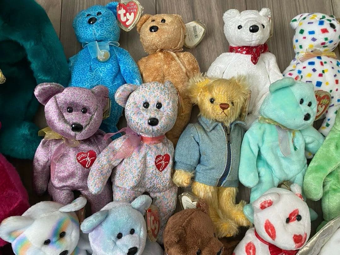 Ty ビーニーベイビー ぬいぐるみくまセット 19点