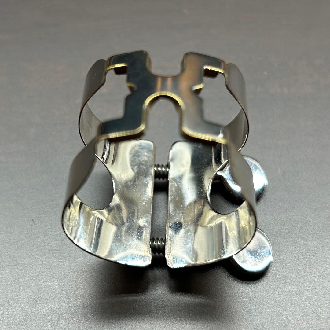 復刻版ハリソンリガチャー テナーサックス用　銀メッキ 中古品