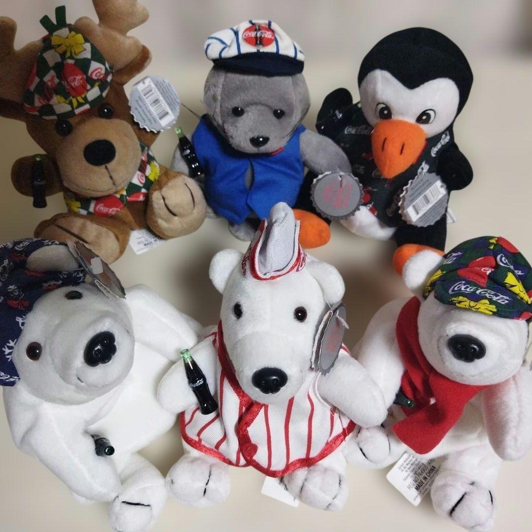 コカ・コーラ ビーンバッグプラッシュ ぬいぐるみ 6体まとめ売り