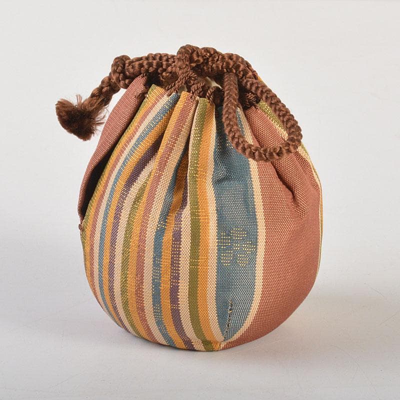 茶道具　京焼　竜谷窯　宮川香雲造　茶入　仕覆付　共箱　V　6827