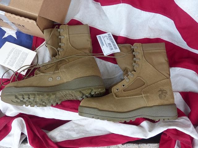 米軍実物　USMC コヨーテコンバットブーツ　8W　HW　McRae　358