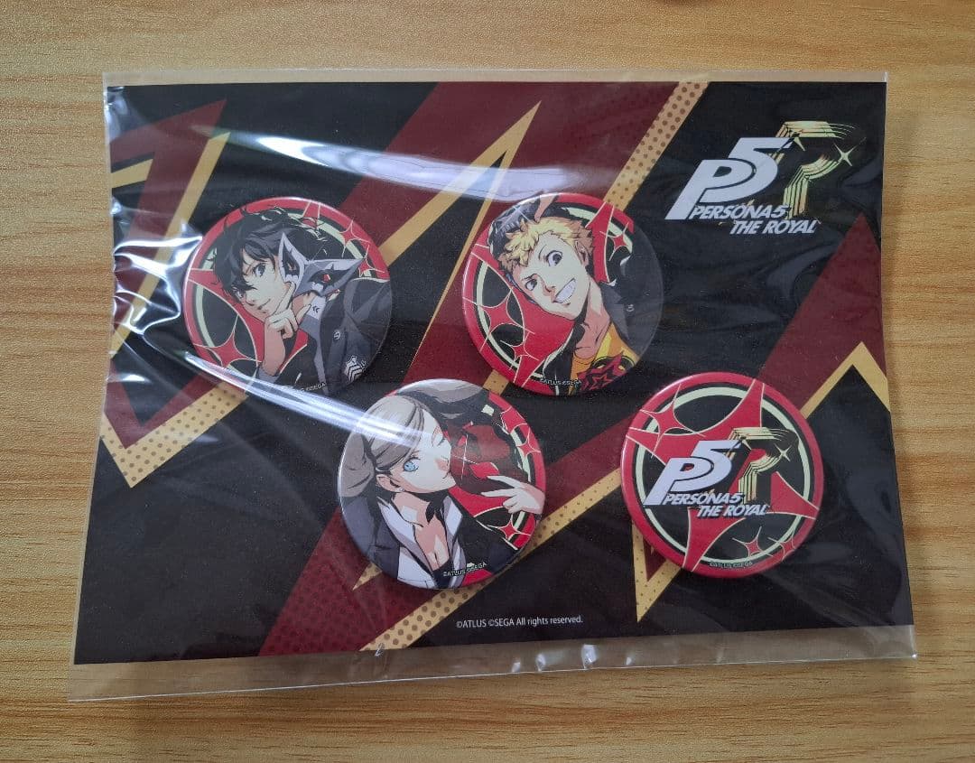 ペルソナ5　ザ・ロイヤル　缶バッジ4個セットA