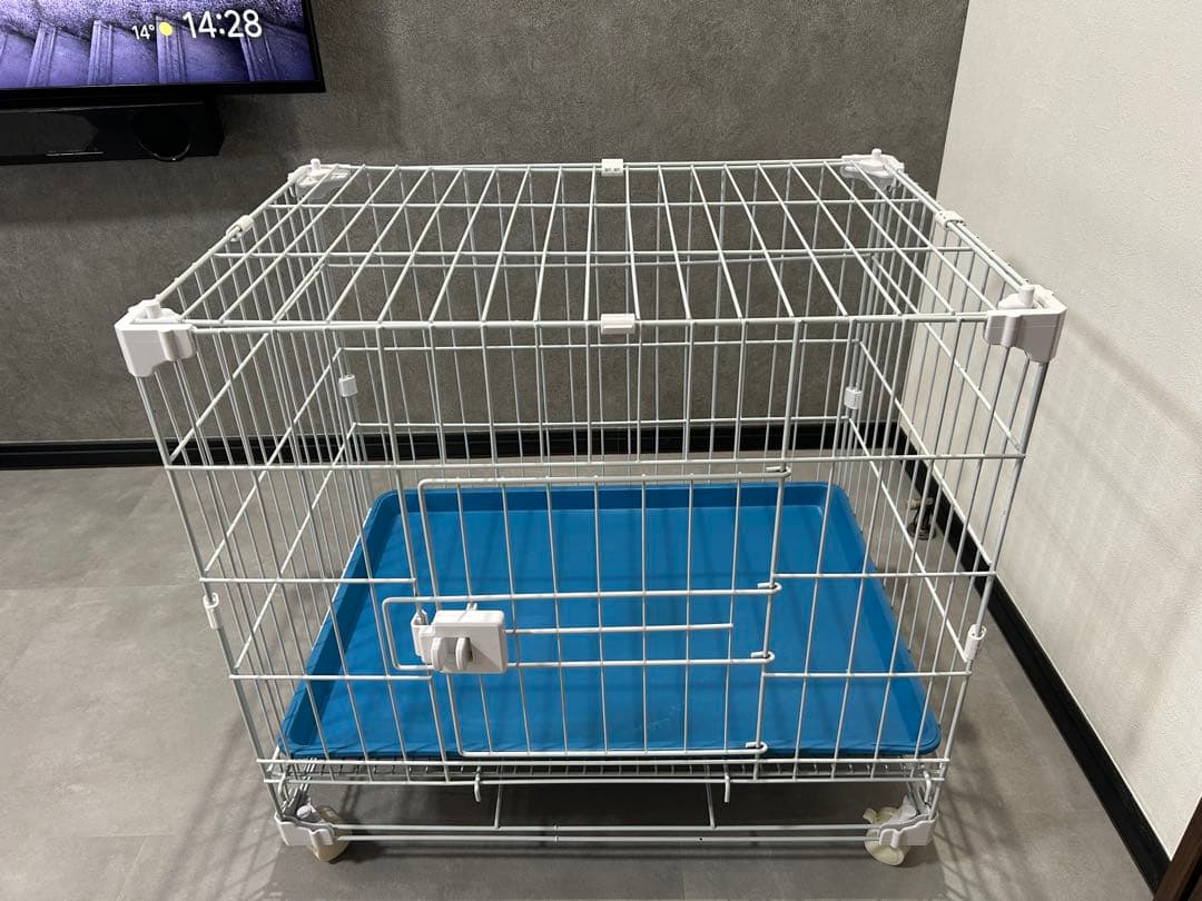 ホワイトメタルワイヤーケージ 大きめ