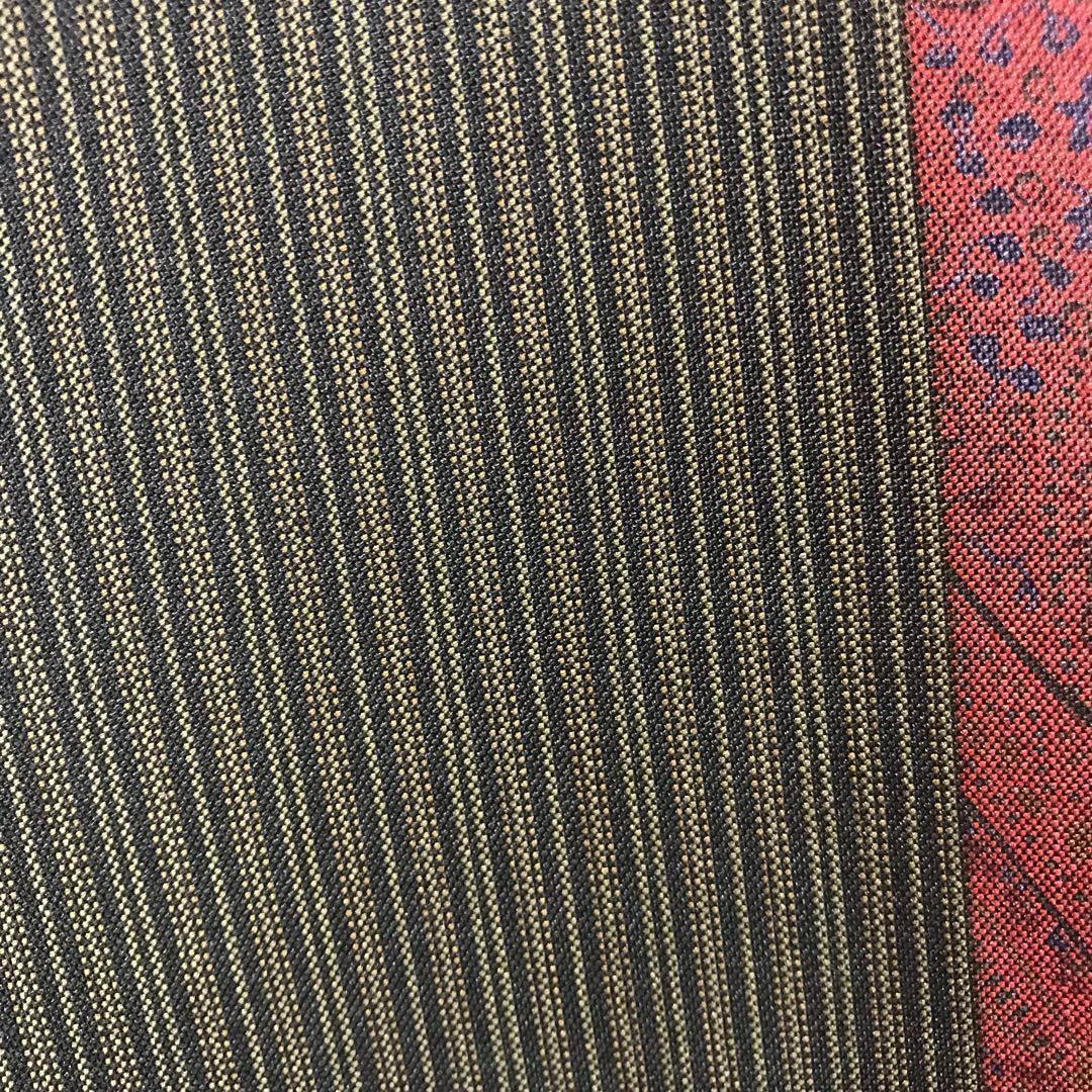 ZF-784 小紋 縦柄 ストライプ ペイズリー 高級 上質 袷 広衿