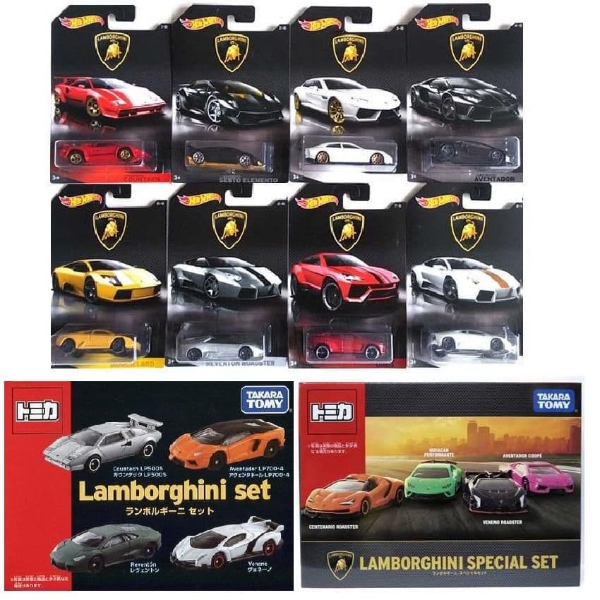 [全16種コンプ]トミカ+HWランボルギーニセット