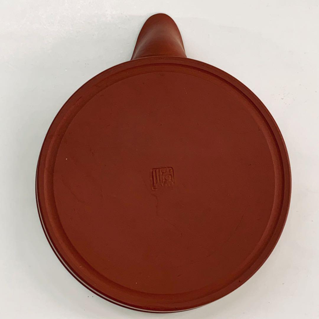 【茶注22     朱泥】達磨絵ホウヒン　三代山田常山　共箱