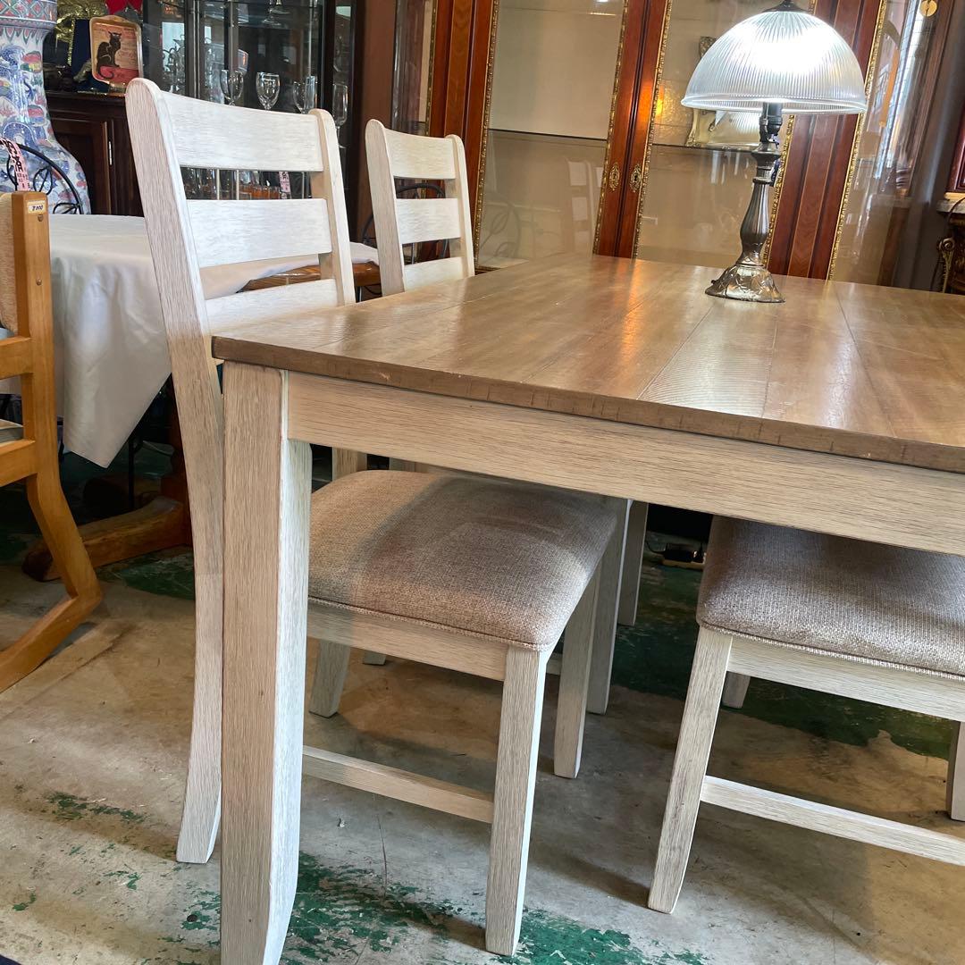 値下げ‼︎ Ashley・アシュリー・ダイニングセット シャビー風仕上げ