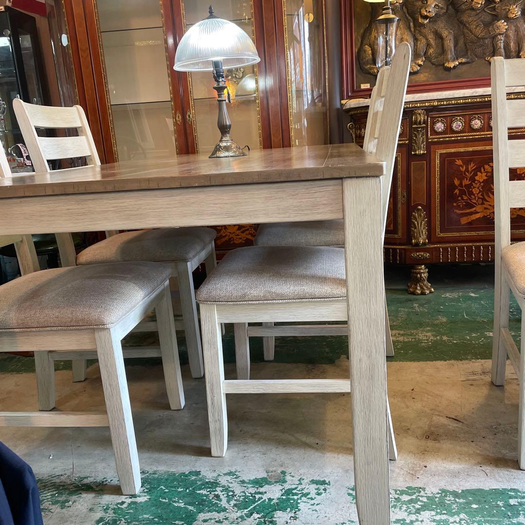 値下げ‼︎ Ashley・アシュリー・ダイニングセット シャビー風仕上げ