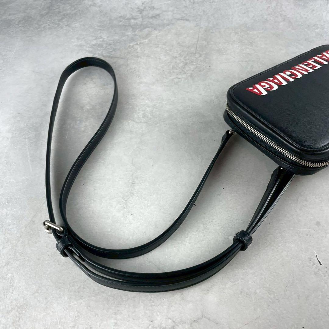 【ほぼ新品】付属品付き バレンシアガ キャッシュ ジップ フォンホルダー 肩掛け