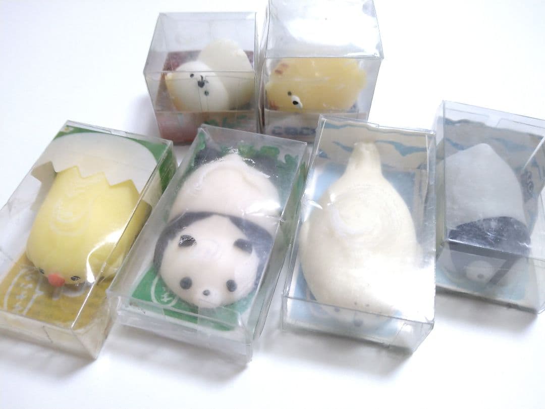 やわらかひよこ？くん　パンダさん　こいぬちゃん　ushihito　スクイーズ