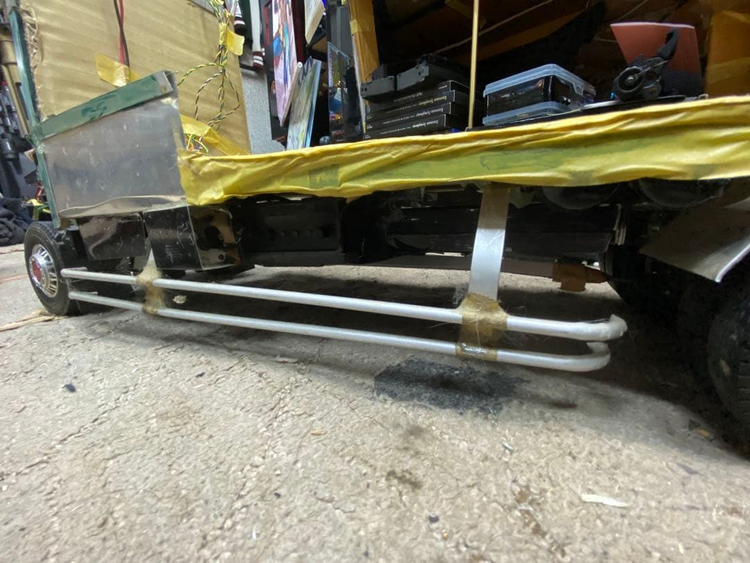 タミヤ1/14トレーラーフルオペ　平ボディ　キャブとその他欠品あり