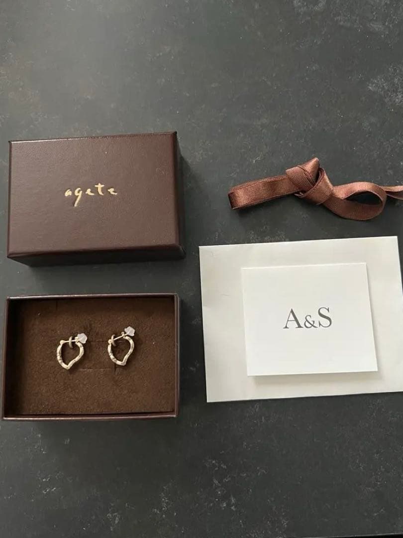 agete シルバーピアス　アガット