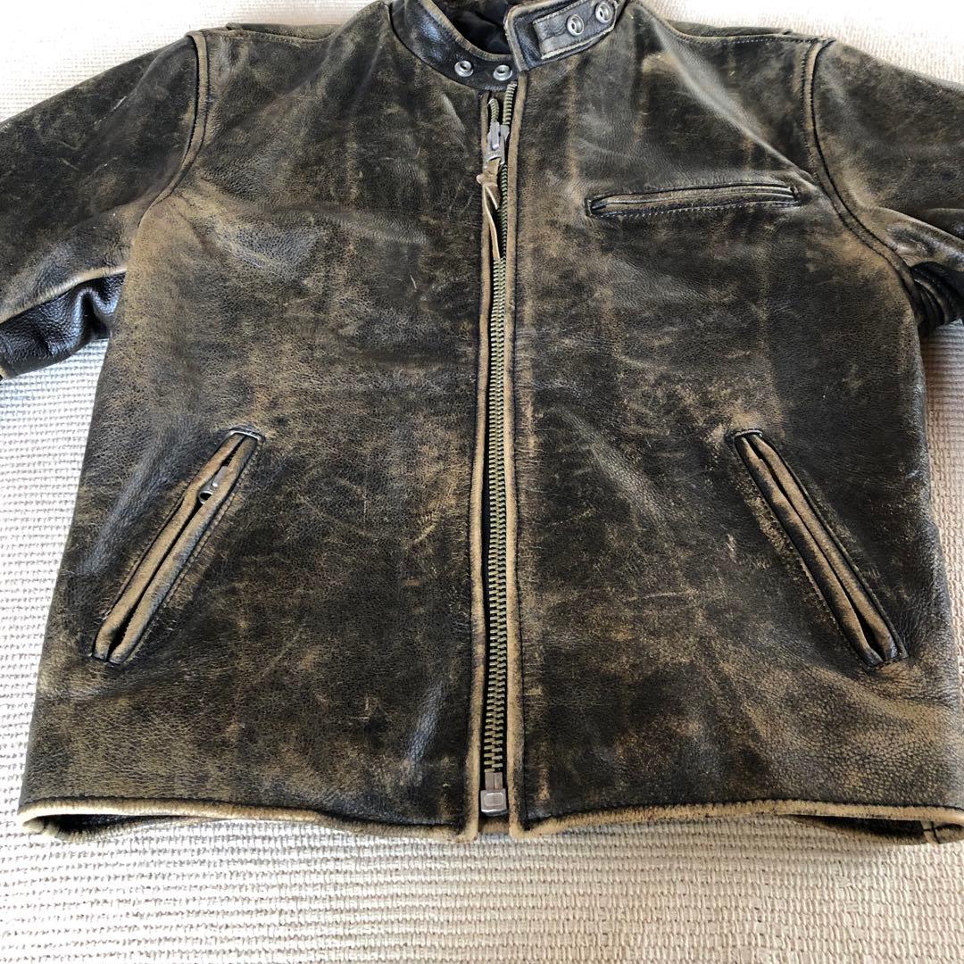 FREEDAM シングルライダースジャケット レザージャケット 牛革