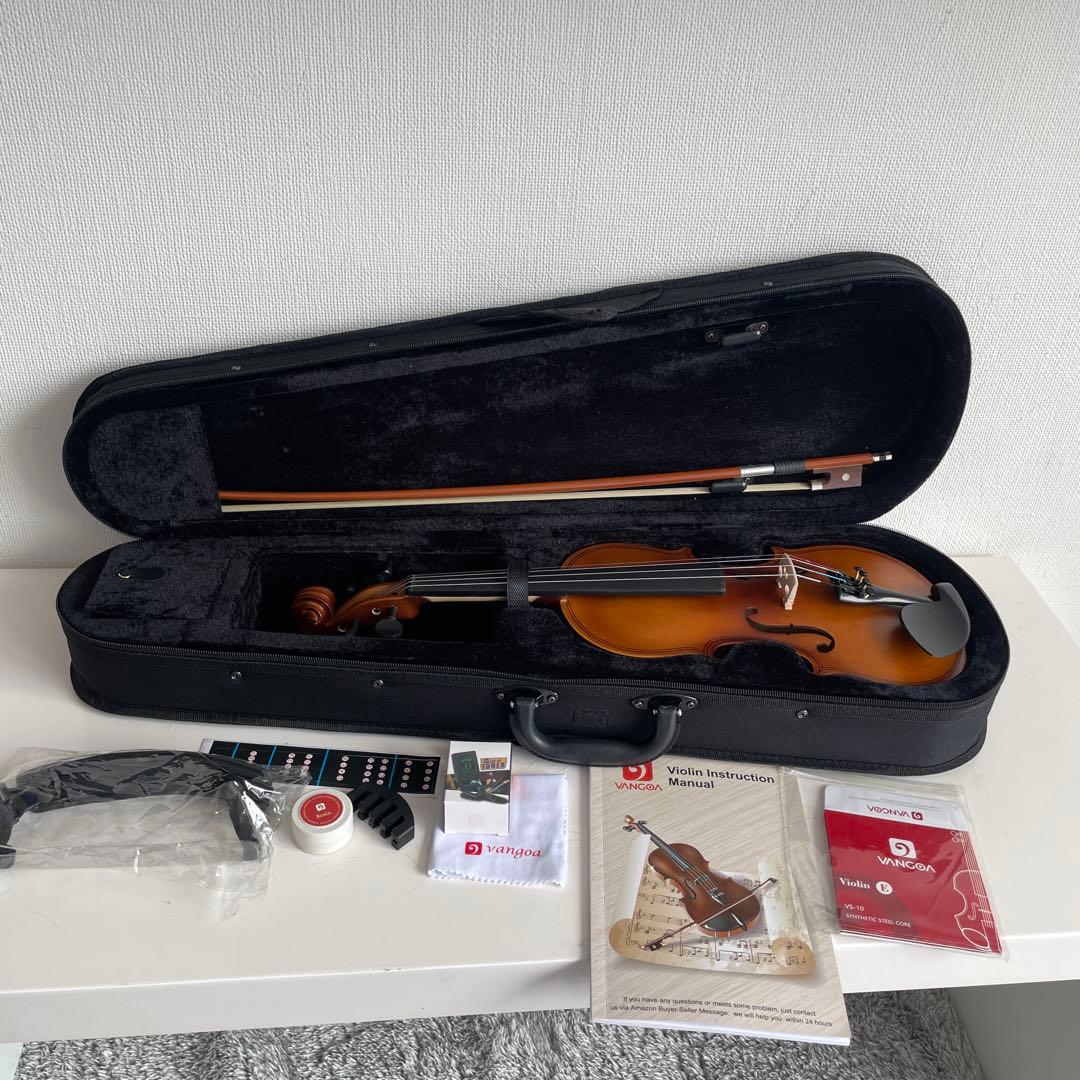 1/2バイオリン　初心者用セット　分数バイオリン　新品に近いです