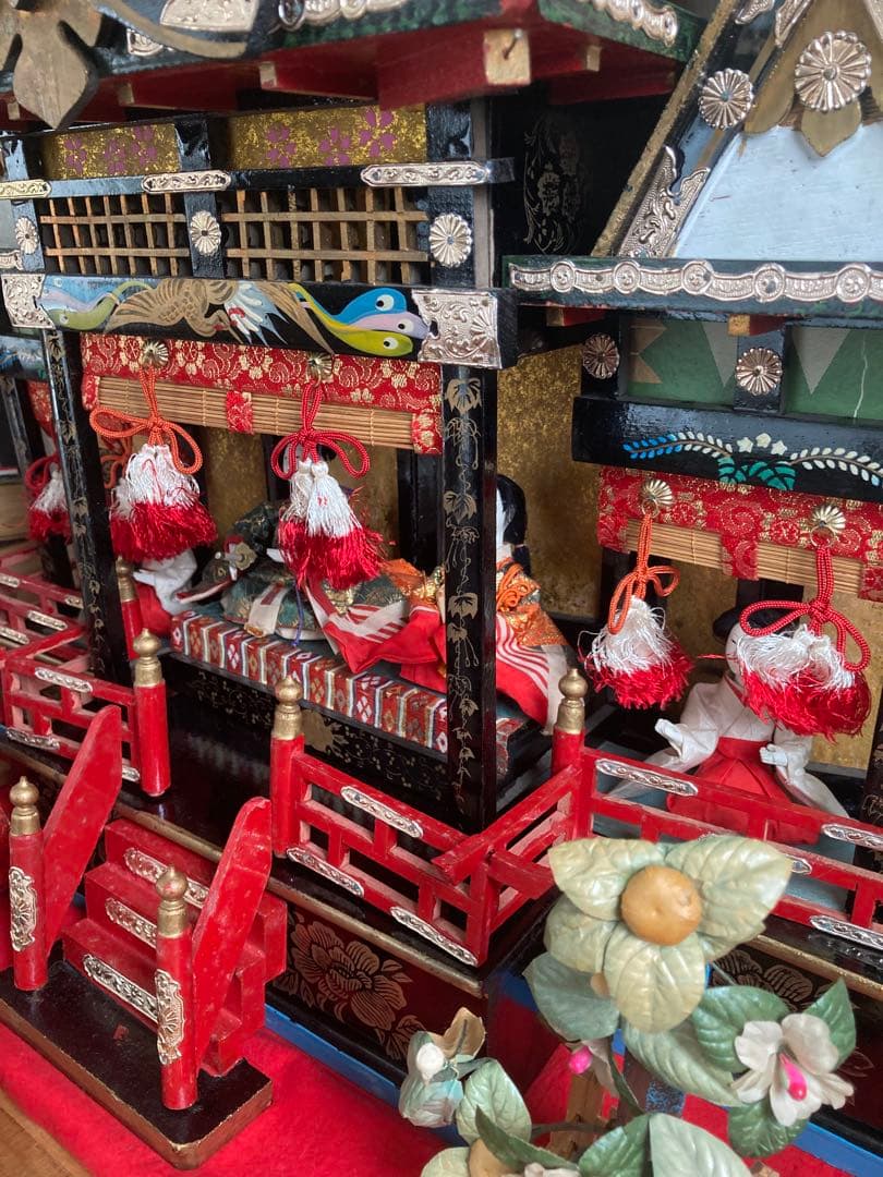 御殿雛　屋敷つき雛人形 アンティーク雛