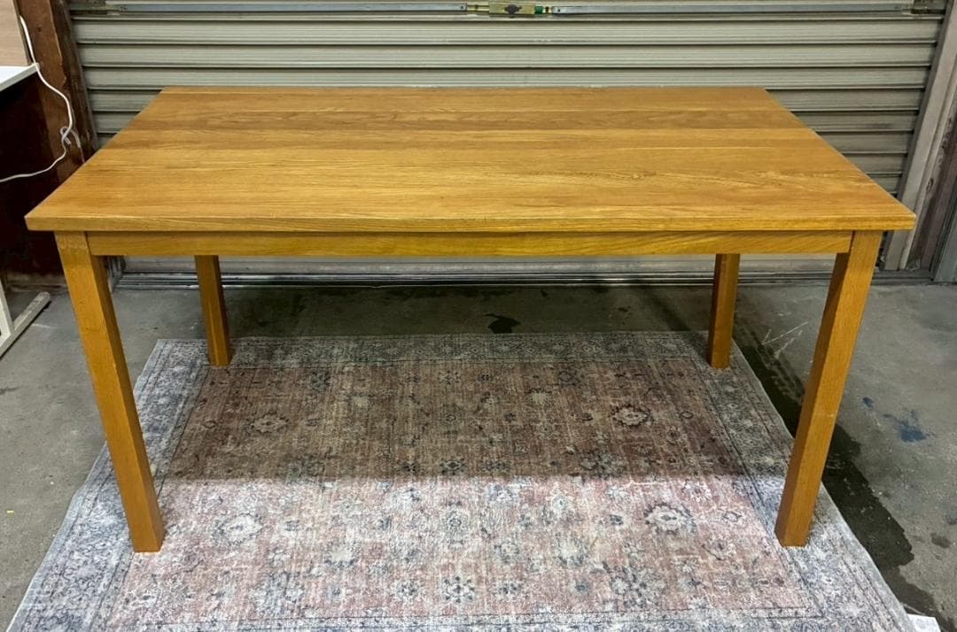 廃盤品 無印良品 無垢材テーブル・オーク材・幅140cm 分解済み