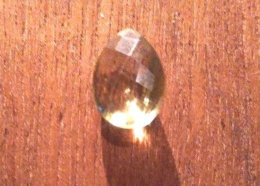 高品質　宝石　レモンクオーツ　カボションルース　ドロップ型