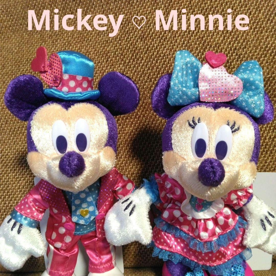 ♡ぬいぐるみバッジ♡ぬいば♡パルパルーザ ミニパル ミッキー＆ミニー