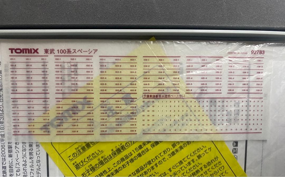 TOMIX 東武 100系スペーシア セット 92783