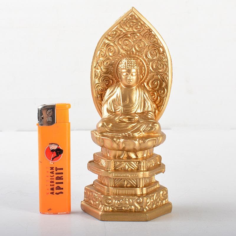 仏教美術　古銅鍍金　大日如來座像　仏像　C 6094