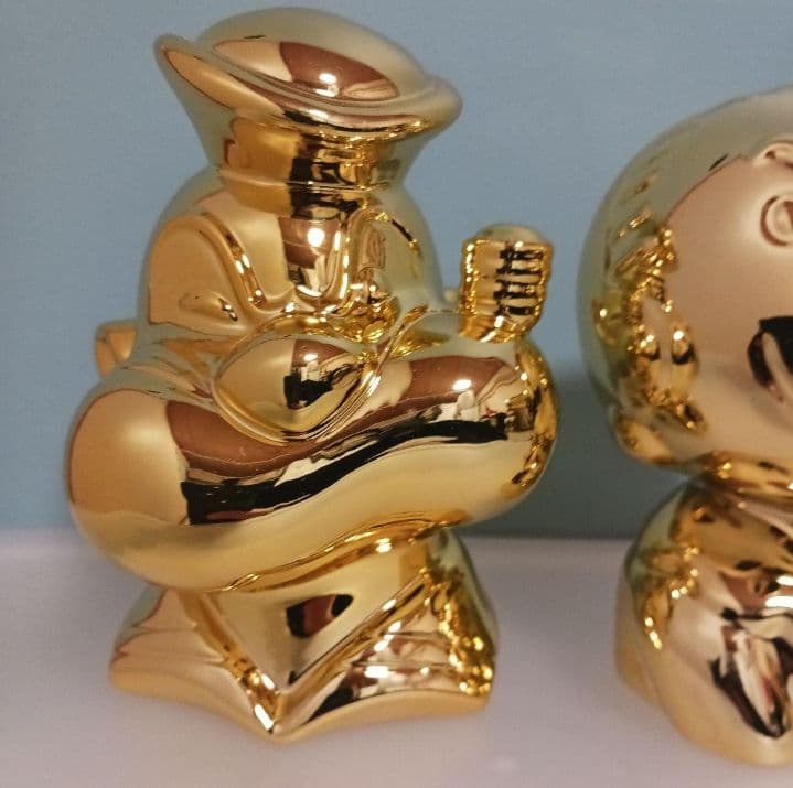 ポパイ　オリーブ　ゴールド　貯金箱　ヴィンテージ　レトロ　レア