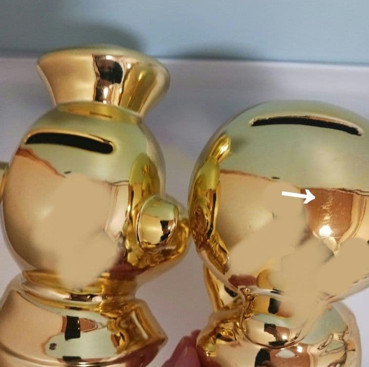 ポパイ　オリーブ　ゴールド　貯金箱　ヴィンテージ　レトロ　レア