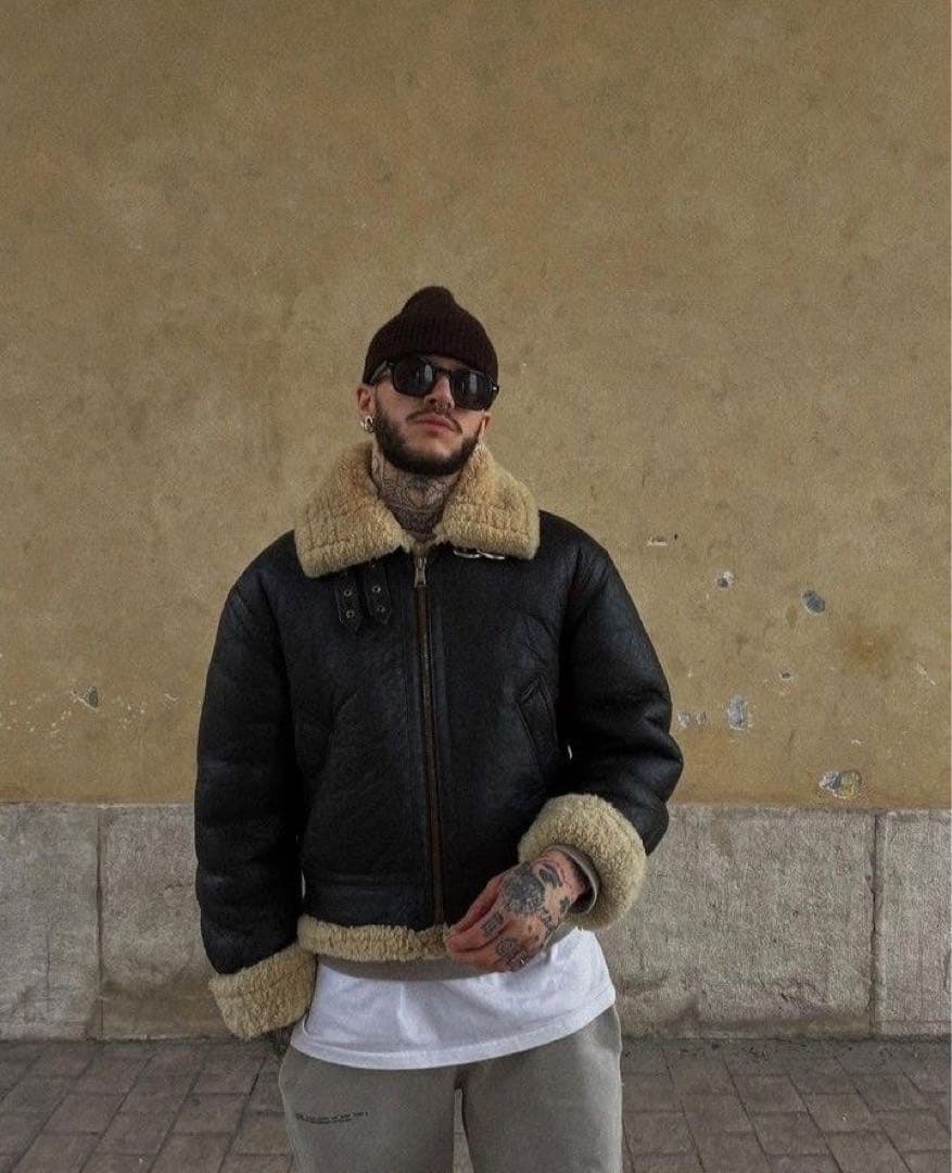 【超希少レア】名作 ムートンレザー B-3 ジャケット