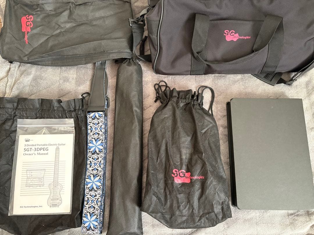 禿*空様 3分割高級ポータブルエレキギターSGT-3DPEG01NS