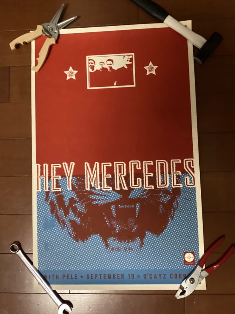 HeyMercedes/Pele 16″×20″ スクリーンプリント