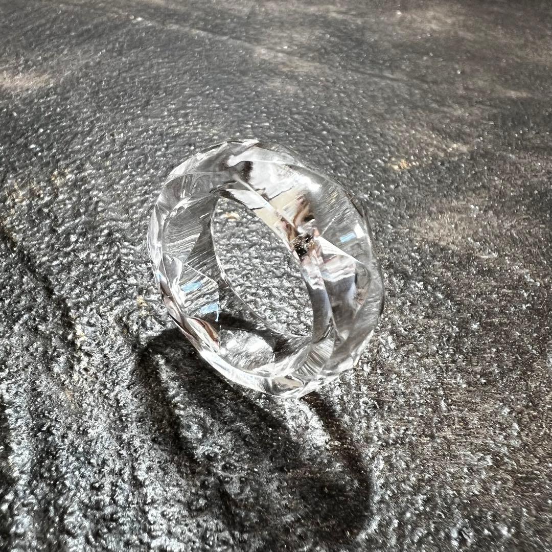 ガネーシュヒマール産　くりぬきリング　ネパール職人手作り　21